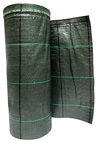 AlmaStore Telo Pacciamatura Verde, 105 cm X 10 mt, Anti Erbacce, Ecologico, Permeabile, Duraturo e Calpestabile - Varie Misure e Colori - Teli pacciamante antialga
