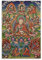 Guru Rinpoche Zweiter Buddha tibetisches Thangka Poster coole Kunstwerke Gemälde Wandkunst Leinwanddrucke Hängebild Heimdekoration Poster Geschenkidee 20 x 30 cm