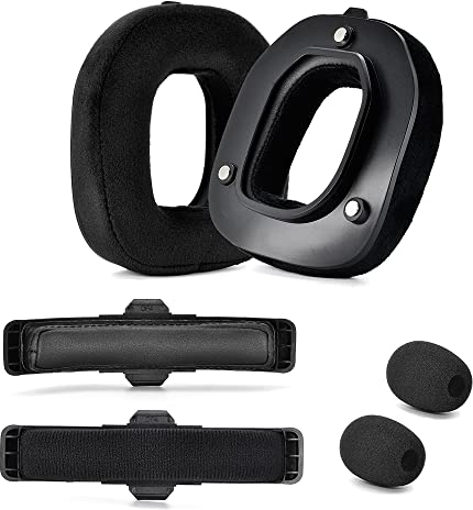 Yaowanguan A50 Gen 4 Mod Kit - Almohadillas de Repuesto para Astro Gaming A50 Auriculares inalámbricos Gen 4, Espuma de micrófono, Almohadillas para los oídos/Tazas,A50 Accessories(Terciopelo Negro)