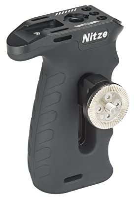 Nitze Mango Lateral con ARRI Rosette, Empuñadura Lateral Ergonómica para Mano Izquierda o Derecha, Mini Side Handle Ajustable hacia Arriba y hacia Abajo para Cámara Cage-PA29A