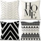 Ruedong Kissenbezug 40x40 4er Set Schwarze Weiße Streifen Kissenhülle Dekokissen Kissenbezüge Couchkissen Deko Sofakissen Wohnzimmer Zierkissen für Stuhl Bett Garten Schlafzimmer