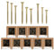 HELPMATE - Viti universali a testa svasata gialla passivata Mix Pack - 1540 viti per legno con attacco PZ 2 e filettatura parziale - Viti per truciolato per interni ed esterni protetti