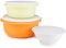Tupperware Peng Pro Schüssel 2 L orange + 1L gelb Rührschüssel Servierschüssel Salatschüssel (inkl. Allegra Weiß 275ml)