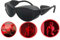 KYUQY Lunettes De Protection, Verres professionnels de thérapie de lumière rouge, verres rouges de la meilleure qualité de lumière de LED pour la protection infrarouge