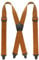 JEMYGINS Herren Outdoor Hosenträger X-Typ längenverstellbar mit robusten Kunststoffschnallen dunkelgelb