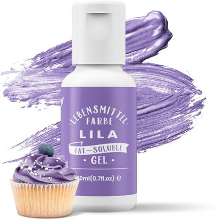 Oil Blend Lila Lebensmittelfarbe auf Ölbasis hochkonzentrierte für Schokolade Fondant Kekse Kuchen Backen Macaron DIY Tortendeko Teig Toppings -20ml