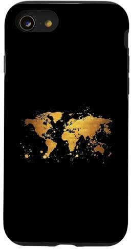 Weltkarte Minimalist Hülle für iPhone SE (2020) / 7 / 8