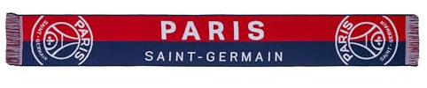 PSG Schal, offizielle Kollektion von Paris Saint-Germain, Größe 140 cm, blau, 140