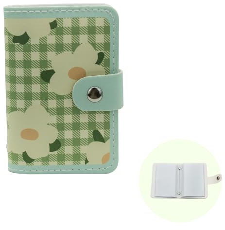 MultiValue Porte-Cartes de crédit, carnet de Cartes de Visite en Cuir Mini Porte-Cartes de Visite avec 22 Fentes pour Cartes de crédit Portefeuille pour Hommes et Femmes
