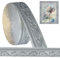 Hengrongshen Moulures décoratives autocollantes, argentées, 10 m x 8 cm x 5 mm, frise de papier peint, autocollante, imperméable, bordure 3D, pour couloir, plafond, coin, ligne