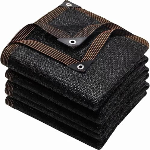 Filet d'ombrage - 2,5 x 4 m - Avec œillets - Tissu brise-vue - 90 % d'ombre - Pour serre, filet d'ombrage, jardin, protection solaire - Noir