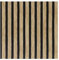 Peel and Stick Self Adhesive PVC Decorative Removable Wallpaper, 17.71 x 393.7 Wood Slat Wallpaper for Bedroom Living Room Cabinets Kitchen Home, Dark Brown