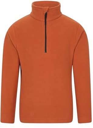 Mountain Warehouse Camber Kids Half-Zip Fleece Jumper | Boys & Girls Lightweight & Breathable Soft Microfleece Sweatshirt for Comfort, Anti-Pill & Thermal Winter Hoodie for School