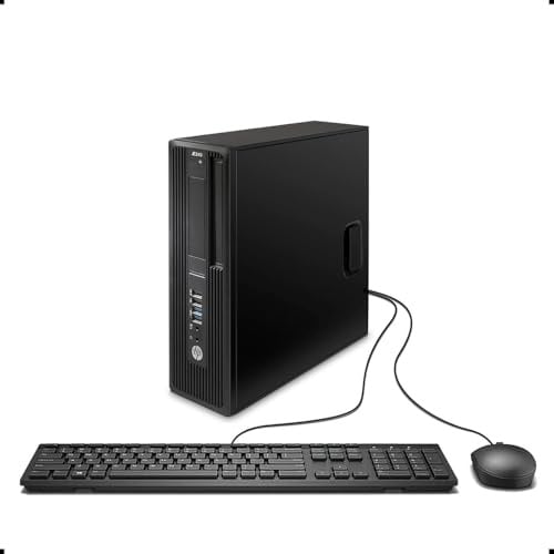 HP Z240 SFF Workstation Desktop PC, Intel Core i7-7700, 8 GB RAM, 256 GB SSD, WiFi, Bluetooth, tastiera US QWERTY Windows 11 Pro (ricondizionato)