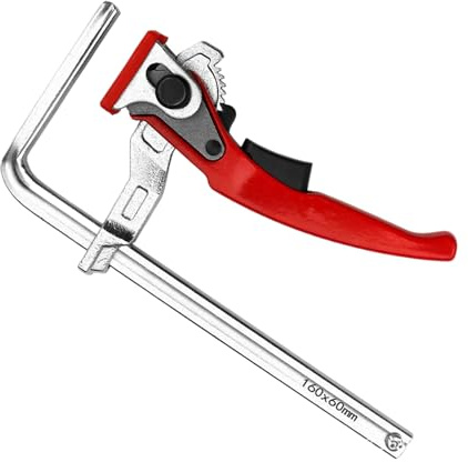 Rail Saw Clamps - 160mm Single Hand Rail Saw Clamp, Woodworking Clips Tool | Multifunctional Guide Clamp | for Carpentry Industry