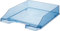Han Klassik Briefablage A4/C4 stapelbar, stark, transparent rauchtopas farbig - 6er Pack, 12 Ablagen | transparent-blau, 1