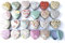 SF 24 Scatoline in Latta Metallo MOD. Cuore Ass. 24 decori cm. 7,5 x 7 x h. cm. 4