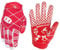 Seibertron Pro 3.0 12 Konstellation Elite Ultra-Stick Sports Receiver/Empfänger Handschuhe American Football Gloves Jugend und Kinder Red L