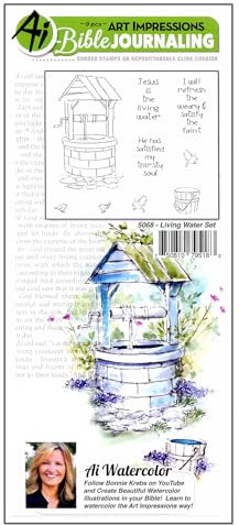 Art Impressions Bibel Journaling Aquarell-Gummistempel, Lebendes Wasser