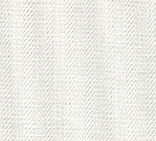 A.S. Création 90341 9034-1 Papier peint en fibre de verre 25 m x 1 m Blanc