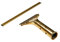 Unger GC Abzieher 35 cm Fensterwischer Griff Schiene Gummi Messingabzieher Messinggriff Messingschiene Fensterabzieher Glaswischer Glasabzieher