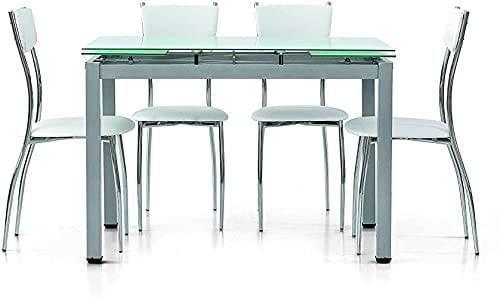 Mar.c.a. Design 607G Mesa, Metal, Gris, 110x70x76
