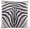 andiamo Kissen Amarillo - gefülltes Dekokissen für Wohnzimmer oder Schlafzimmer 45 x 45 cm Zebra schwarz-weiß