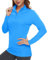 TACVASEN Womens Rash Guard Long Sleeve UPF 50+ Sport T-Shirt Breathable Sun Protection Shirt Quick Dry Beach Shirts (XXL, Azure)