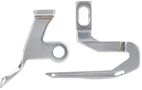 Qcwwy 2-teiliger Nähmaschinen-Overlock-Greifer, Metallmaterial-Greifer für die Nähmaschine, die die Reparatur und das Effiziente Arbeiten Ersetzt(Gebogene Nadel)