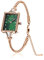 GNOCE Bracciale Orologio Quadrato Placcato Oro Rosa 18 Carati Personalizzabile Con Charms Orologio Da Donna In Vetro Zaffiro