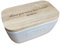 Personalised White Oak Lid Butter Dish - Any Message Engraved