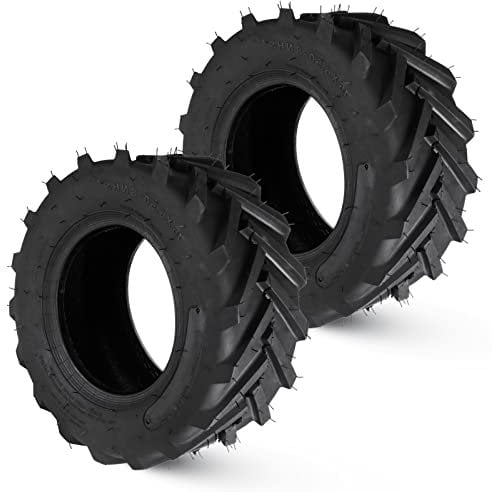 Lawn Mower Tires 16X6.50-8 16X6.50X8 Pneumatic 4Ply Tubeless Turf Tire for Riding Lawnmower Garden Tractor 166508 (2 Pack)