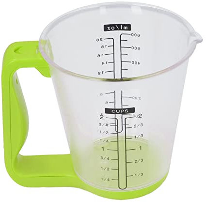Balanza De Taza Medidora Electrónica De Cocina Digital, 1 Kg/600 Ml Balanza De Alimentos Balanza De Peso Agua Leche Harina Azúcar Aceite Café Líquido Hornear Cocinar (Green)
