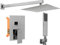 Rea FENIX SET DOCCIA INCASSO CROMATO + BOX Sistema Doccia in Ottone per Bagno (Cromo)