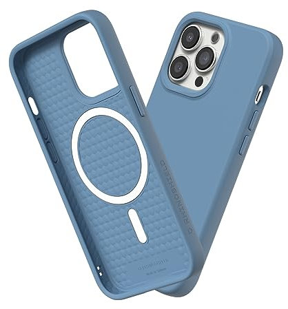 RhinoShield Case kompatibel mit [iPhone 13 Pro Max] | SolidSuit - MagSafe-kompatibel -Stoßdämpfende & schlanke Schutzhülle mit Premium Finish - 3.5 Meter Fallschutz - Türkisblau