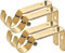 Vorhangstange Halterung für 23mm bis 28mm Rods,justierbar,Gold,4Stück