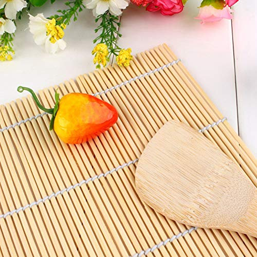 Sushi-Herstellungsset, Sushi-Rollmatte, Bambusmatte, Bambus-Sushi-Rollmatte, DIY-Sushi-Roller-Roller, Mattenmacher aus Bambusmaterial Und Ein Reispaddel-Set