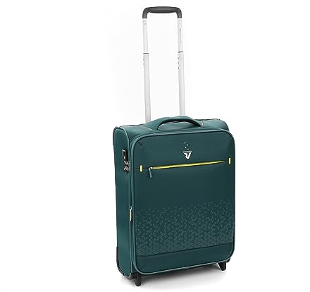 RONCATO Crosslite Trolley mit 2 Rädern, weich, Flaschengrün, 55 x 40 x 20-23 cm