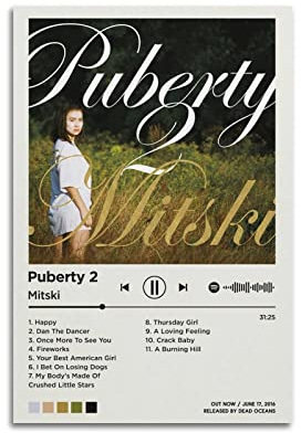 xze Mitski Musik Sänger Poster Zimmer Dekorative Leinwand Poster Ästhetisches Poster Druck Wandkunst Dekor Poster 40 x 60 cm Unrahmen-Stil