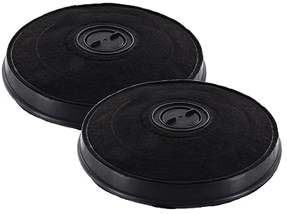 DEKAROX 2 x Aktivkohlefilter 233mmØ für Whirlpool Bauknecht 484000008636 E233 Wpro FAC519 AEG Electrolux 9029800472 E3CFF57 Bosch Siemens 11005728 DHZ2701 Indesit C00383475 für Dunstabzugshaube