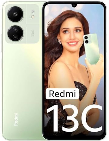 Xiaomi Redmi 13C 4G Lte (para Tmobile Tello Mint & Global) (128 GB + 4 Gb) desbloqueado Global Rom Gsm 6.74 50Mp Triple Cam (verde trébol)