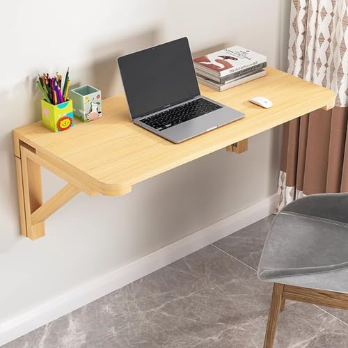 Herunterklappbarer Werkbank-Computertisch, klappbarer, klappbarer Frühstücks-Ess-Bartisch, an der Wand montierter Klapptisch aus Holz für Waschküche, Heimbüro, Küche, Badezimmer ( Size : L100xW50cm/L3