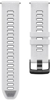 22mm Sport-Silikonarmband passend for Garmin Forerunner 265/255/255Music / Vivoactive 4/Venu 2 45MM/Active/Darth Vader/First Avenger-Armband(White Gray)