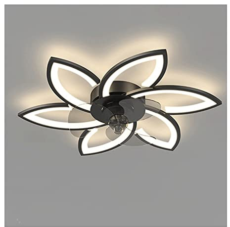Lampada Ventilatore Silenzioso Ventilatori da soffitto con Luce e Telecomando, Pale reversibili, Ventilatore da soffitto Moderno e Silenzioso con Lampada, Ventilatore da soffitto a LED a Basso Profi