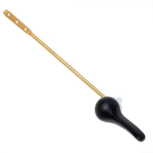 Oniissy Toilet Flush Handle,Front Side Mount Black Toilet Handle Replacement,Lever Front Side Mount with Flapper Chain,Toilet Cistern Lever for Most Toilet Tanks