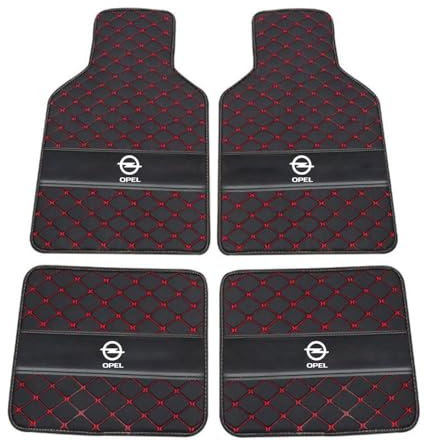 YNEION Auto Leder Fußmatten für op𝙚l Tigra Twintop Convertible(2004-2010) nach Maß wasserdichte rutschfeste einfach zu reinigen Interieur Bodenmatte Zubehör,B