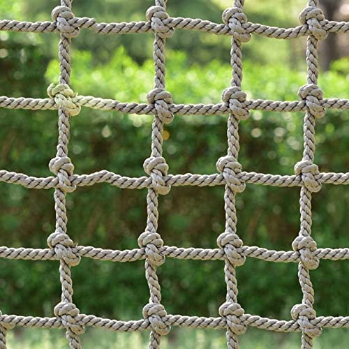 Outdoor Heavy Duty Cargo Rope Ladder Climbing Net for Kids Swing Sets 6.6x13.2Ft