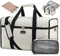 LOVEVOOK Große Reisetasche Damen, Große Öffnung Weekender Handgepäck Tasche Travel Duffle Bag, Wasserdicht Kliniktasche Geburt Krankenhaustasche Sporttasche für Flugzeug Reise Sport Gym, Beige