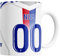 Mug personnalisé Lyon football 325ml – Ajoutez nom & numéro – Compatible lave-vaisselle & micro-ondes – Mug céramique résistant