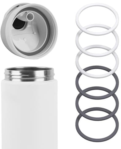 Linkidea Lot de 6 joints de rechange pour bouteille d'eau Owala FreeSip de 680,4 g/947,2 g/1284 g, joint torique en silicone anti-fuite avec pince à épiler pour couvercle de bouteille, transparent et